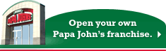 Open your own Papa John's franchise